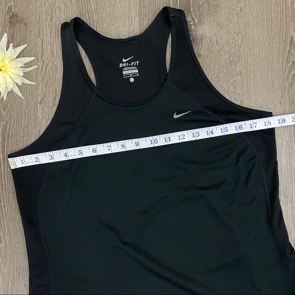 Nike Dri-Fit Black Vented Racerback Tank Top - Picture 10 of 11